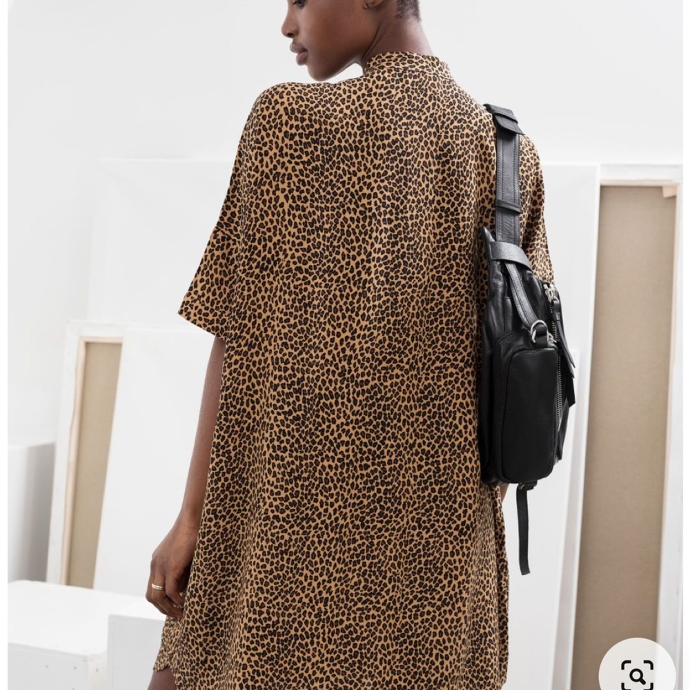 & Other Stories Leopard Shirtdress size 6 - Picture 2 of 2
